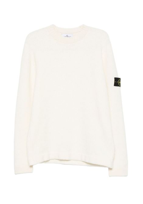 sweatshirt fancy yarn man ivory STONE ISLAND | K2S15 5100056 S00N2V0093